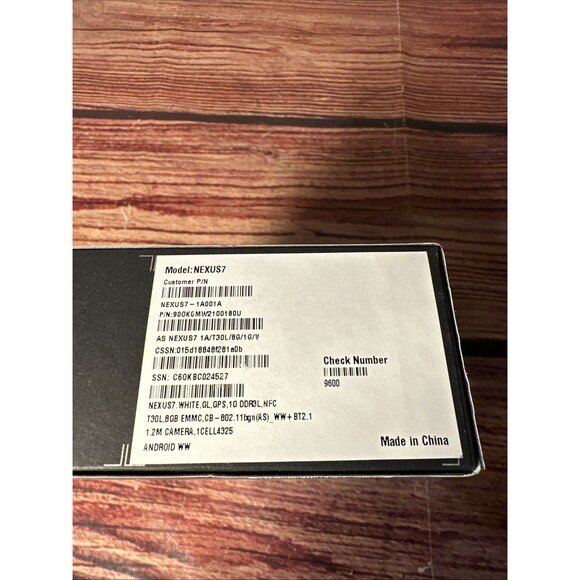 SEALED Google Nexus 7 Tablet Android 16GB - Picture 8 of 9